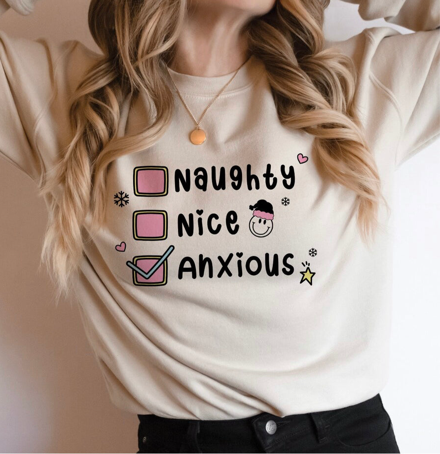 Naughty Nice Anxious Sweater