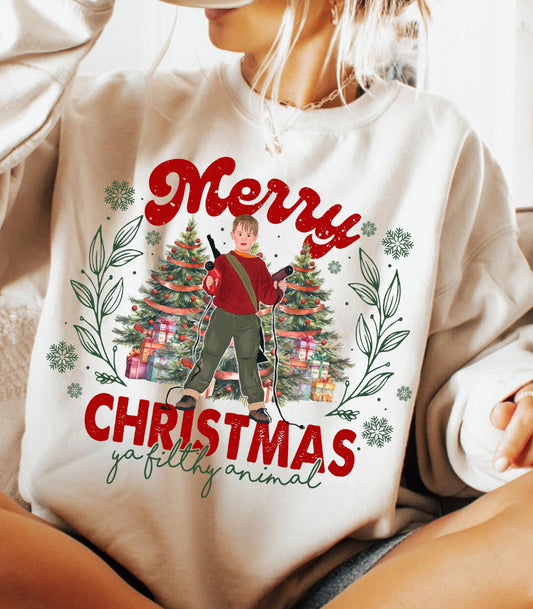 Merry Christmas Ya Filthy Animal Sweater