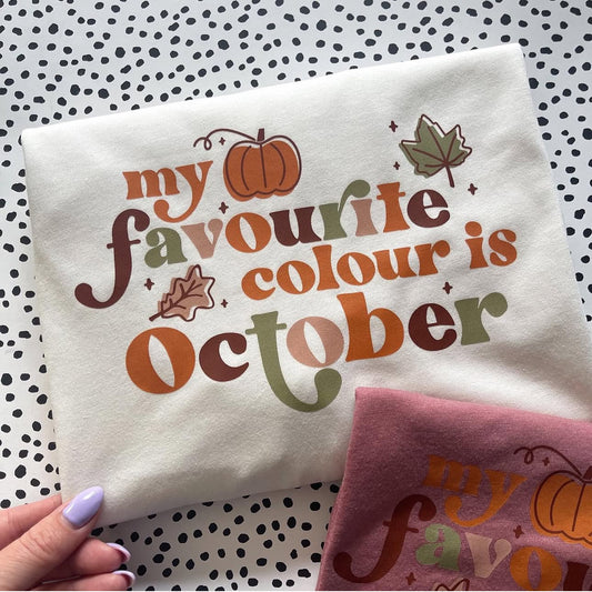 My Favourite Colour Is October T-Shirt