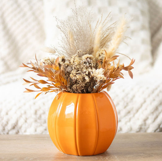 Orange Pumpkin Vase
