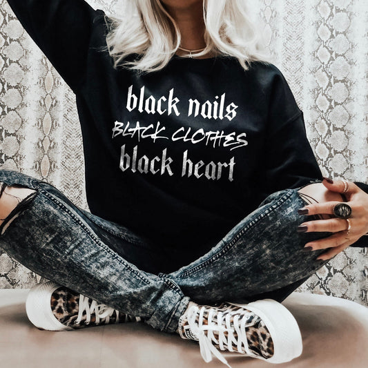 Black Heart Sweater