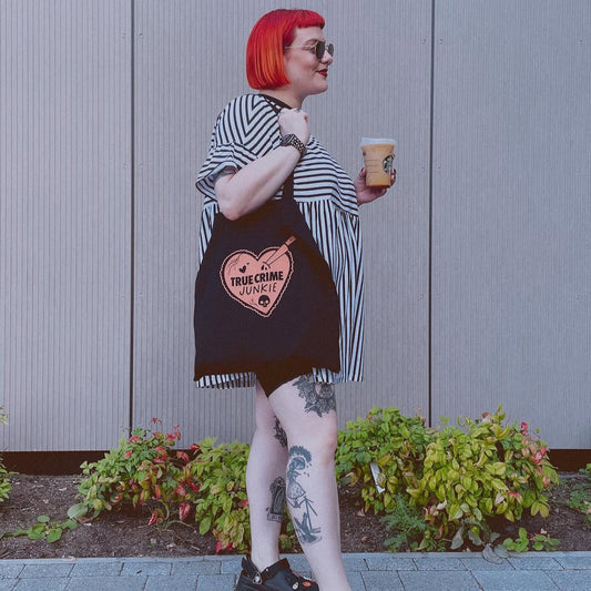 True Crime Junkie Tote Bag