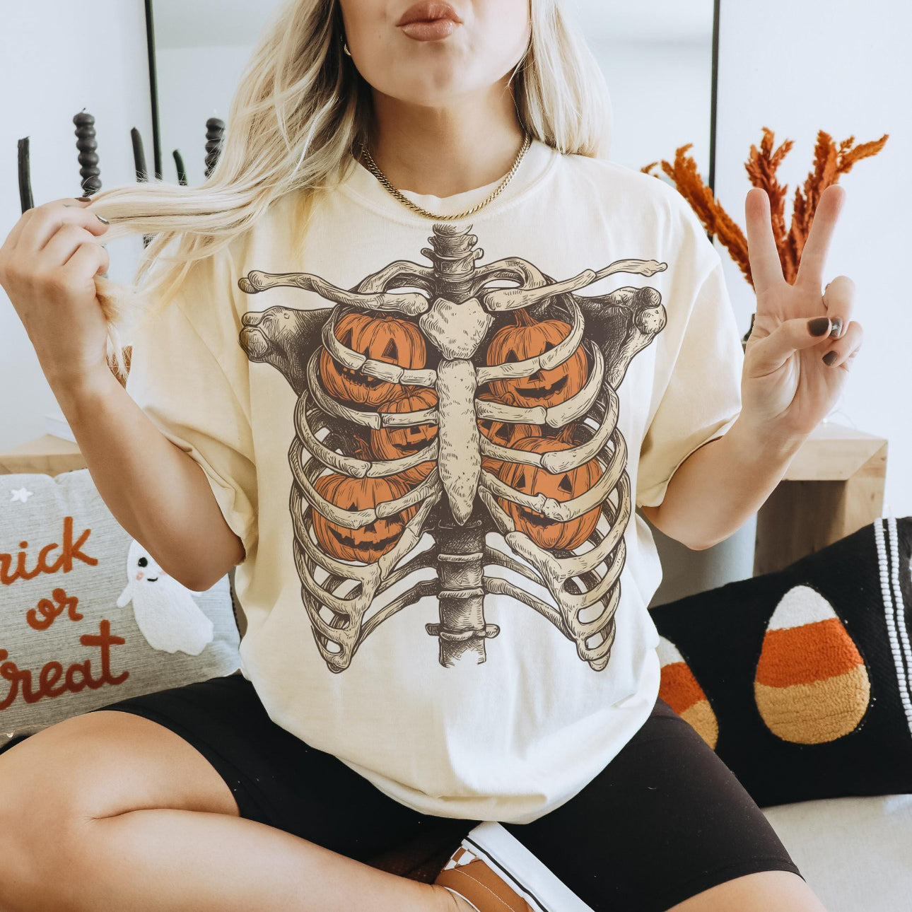 Pumpkin Ribcage T-Shirt