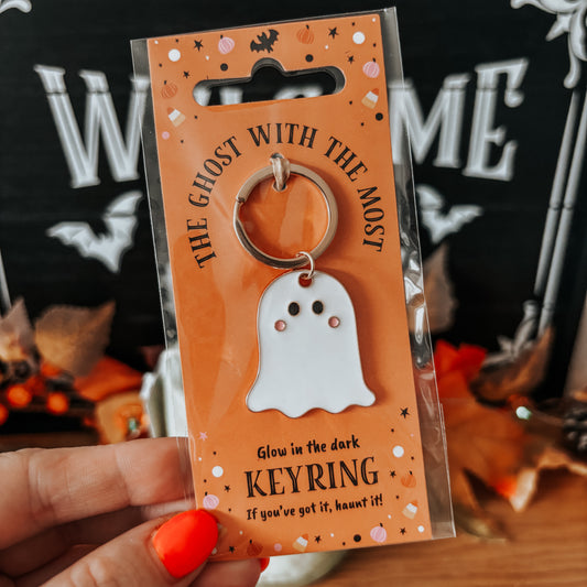 Ghost With The Most Glow In The Dark Keyring